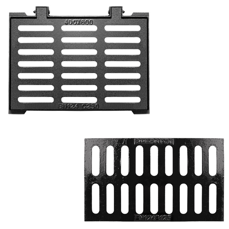 球墨铸铁水沟盖板排水沟盖板下水道铸铁井盖（承载15-20吨）