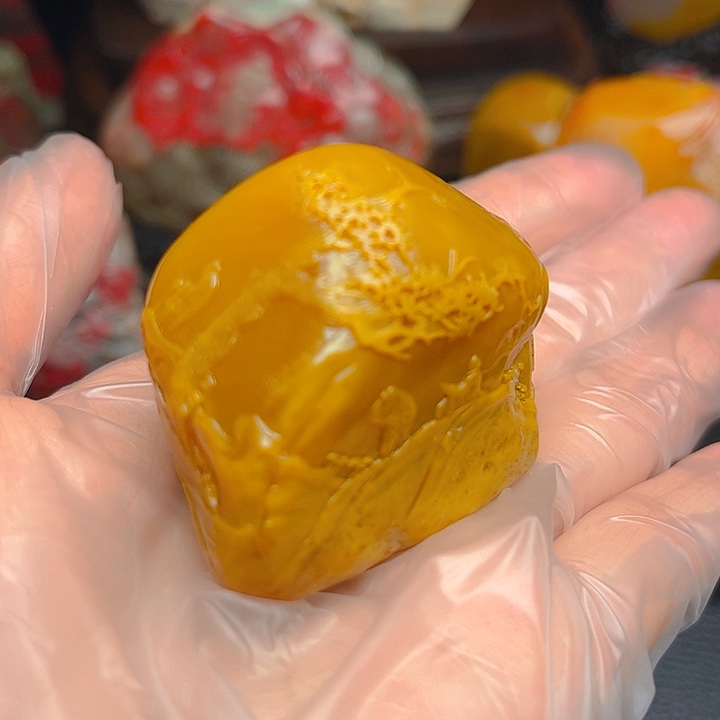 昌化石昌化鸡血石精品摆件