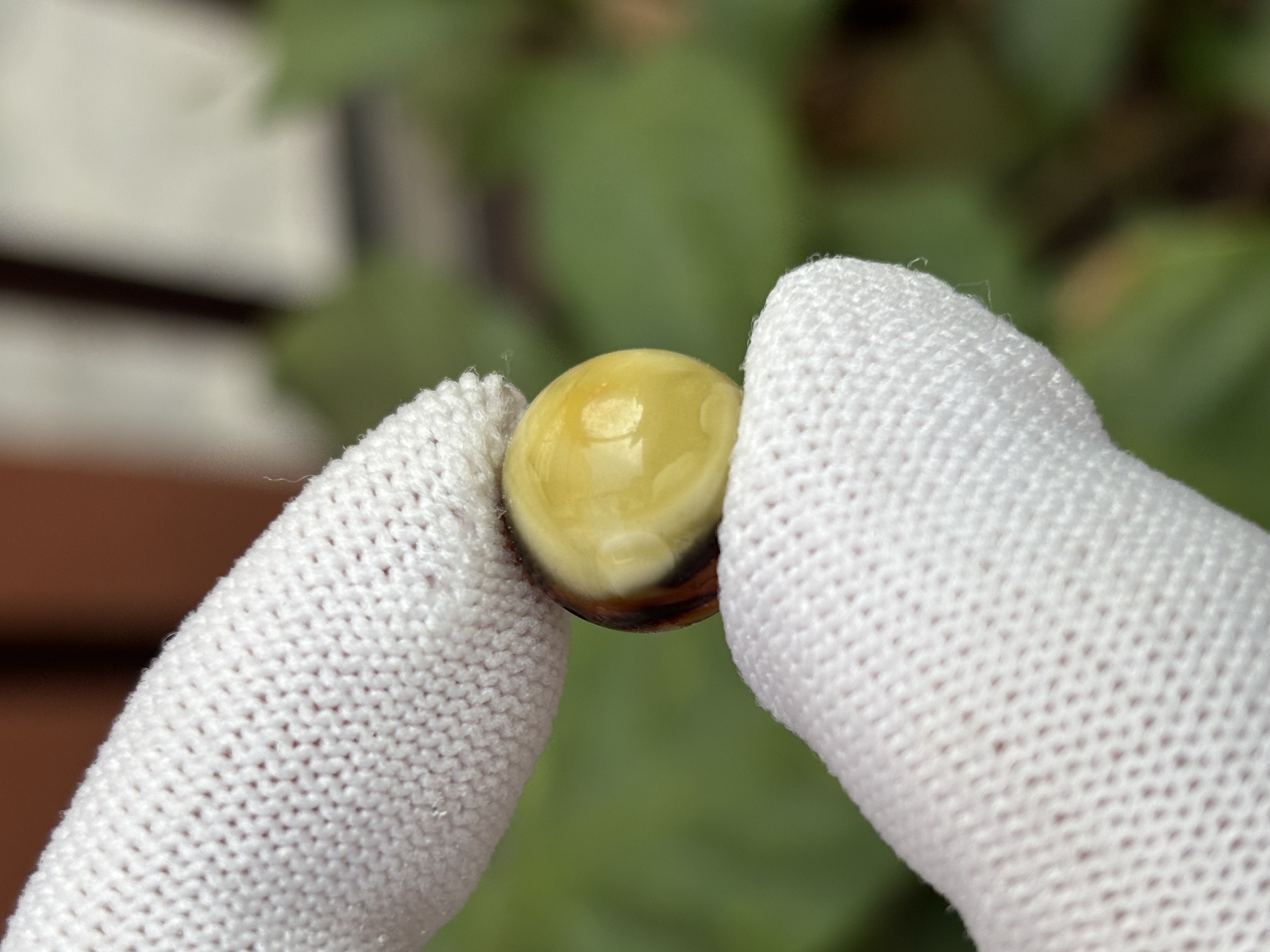 5336天然蜜蜡琥珀微瑕圆珠12.9mm