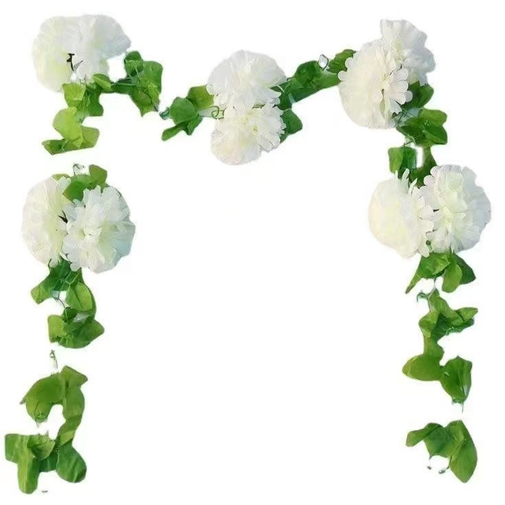 仿真花链条窜挂菊花花束塑料手工装饰摆放链花