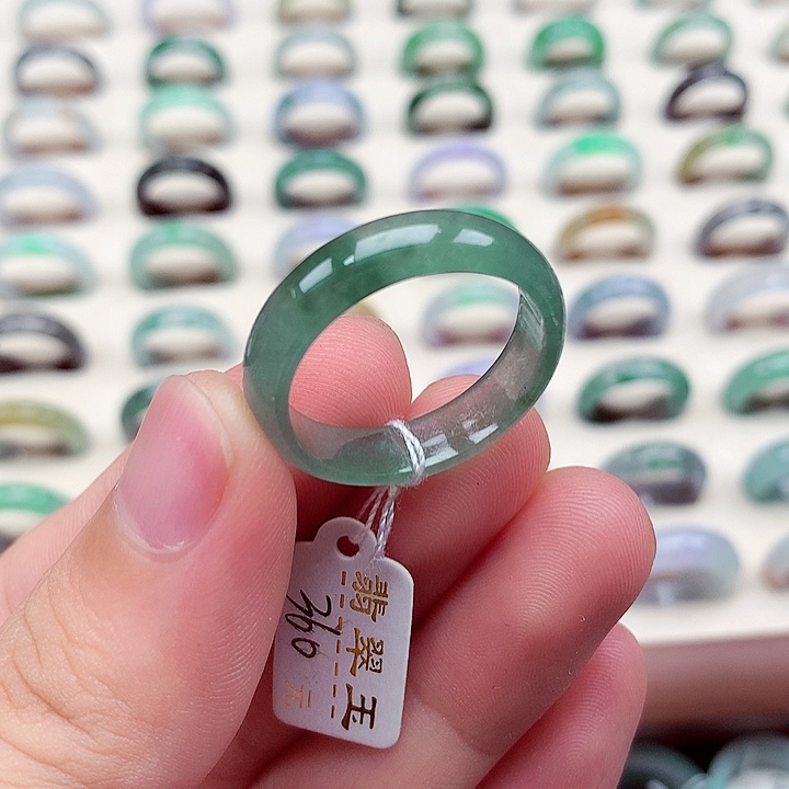 翡翠戒指未镶嵌26-27号