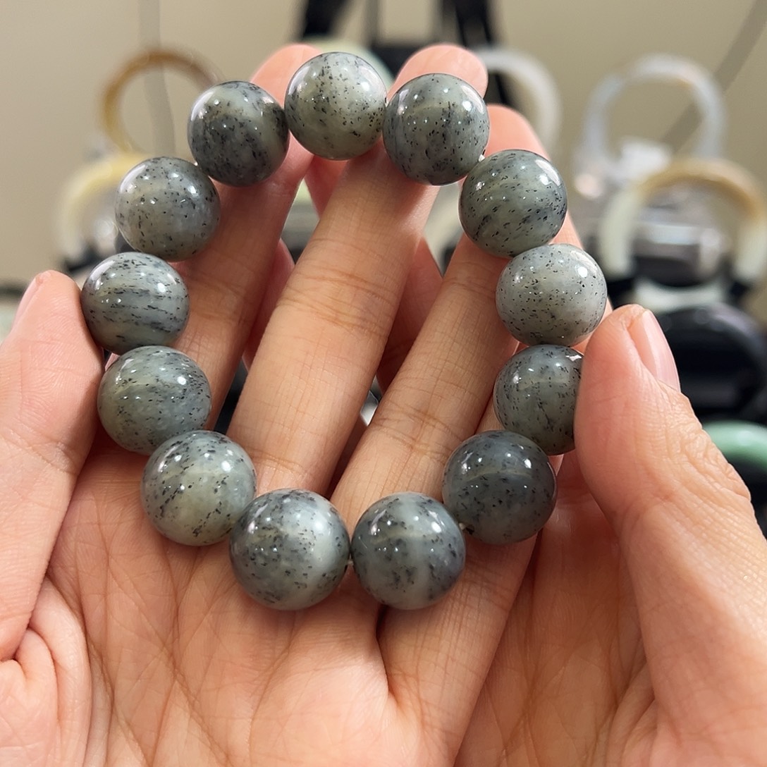 和田玉未镶嵌手镯16mm