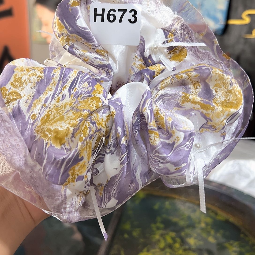 673紫金大蕾丝发圈
