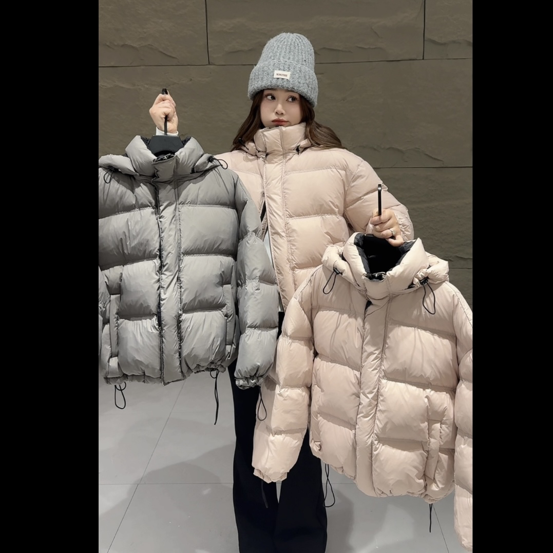 2423拼色面包羽绒服