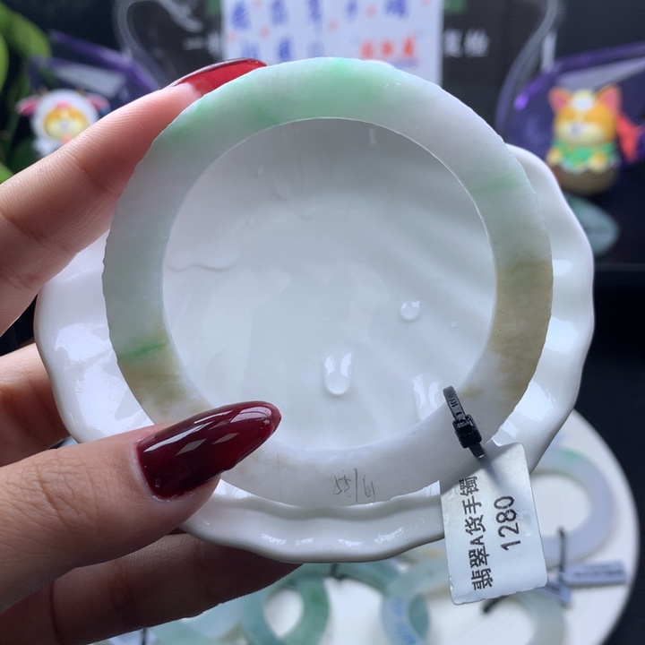 定制翡翠叮当镯未镶嵌55/61