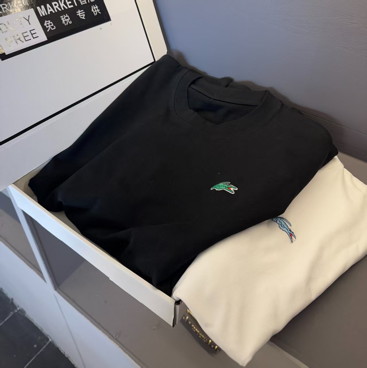 【鳄鱼】春夏季休闲轻奢时尚短袖男女同款