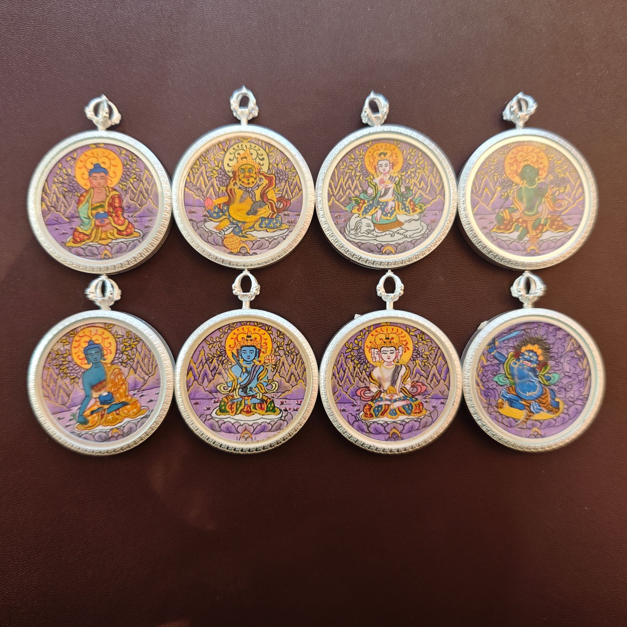 非金属珐琅吊坠 扶摇臻选|四方小圆牌卡卡吊坠多样性发货发一003