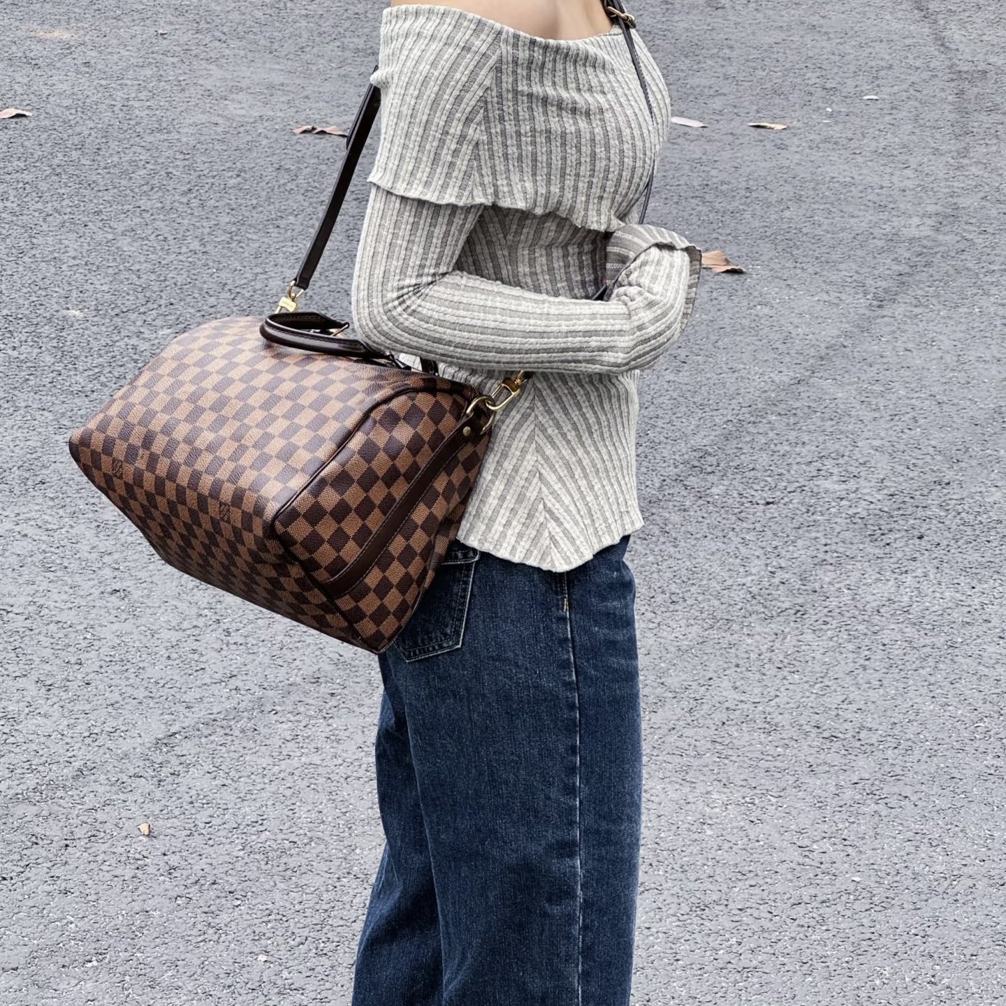 95新 LouisVuitton/路易威登 LV棋盘格30斜挎包973009