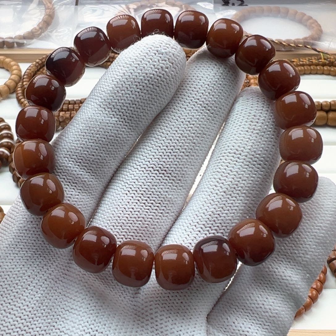 菩提根/象牙果手串10风化菩提根