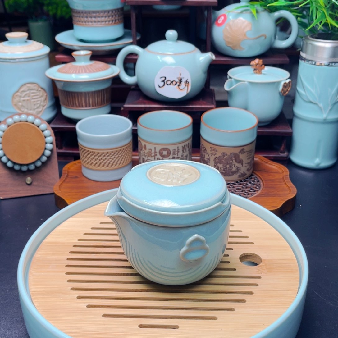 【闪购商品】河南汝州汝瓷，茶器，摆件，真品保证