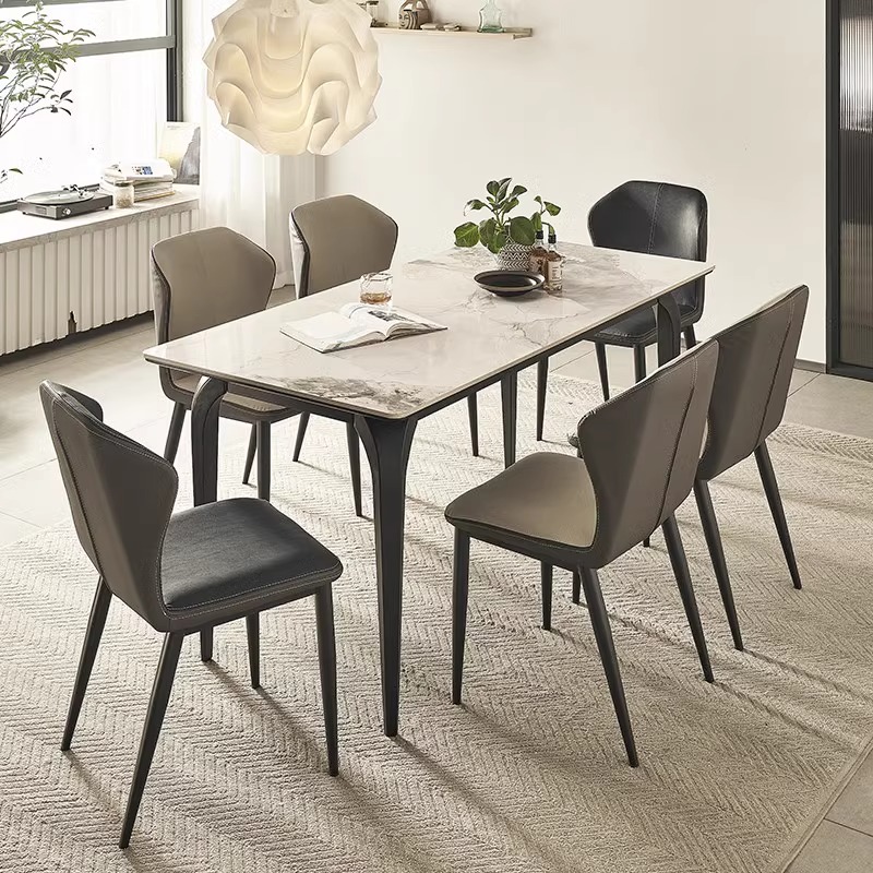 SOUTHLIFE/南方生活北欧意式客厅家用风简约网红烤漆长方形餐桌