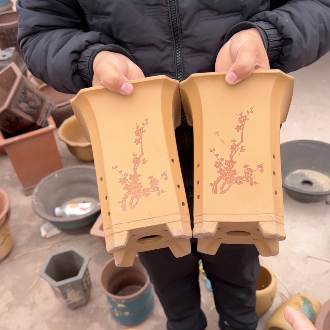 紫砂花盆瑕疵和瑕疵的