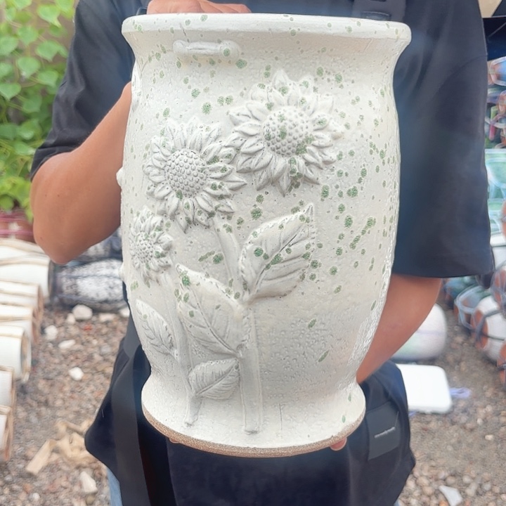 旗袍太阳花一个口径21高度30