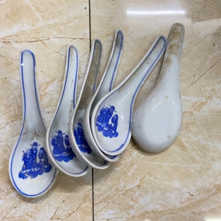 陶6个三星小勺子