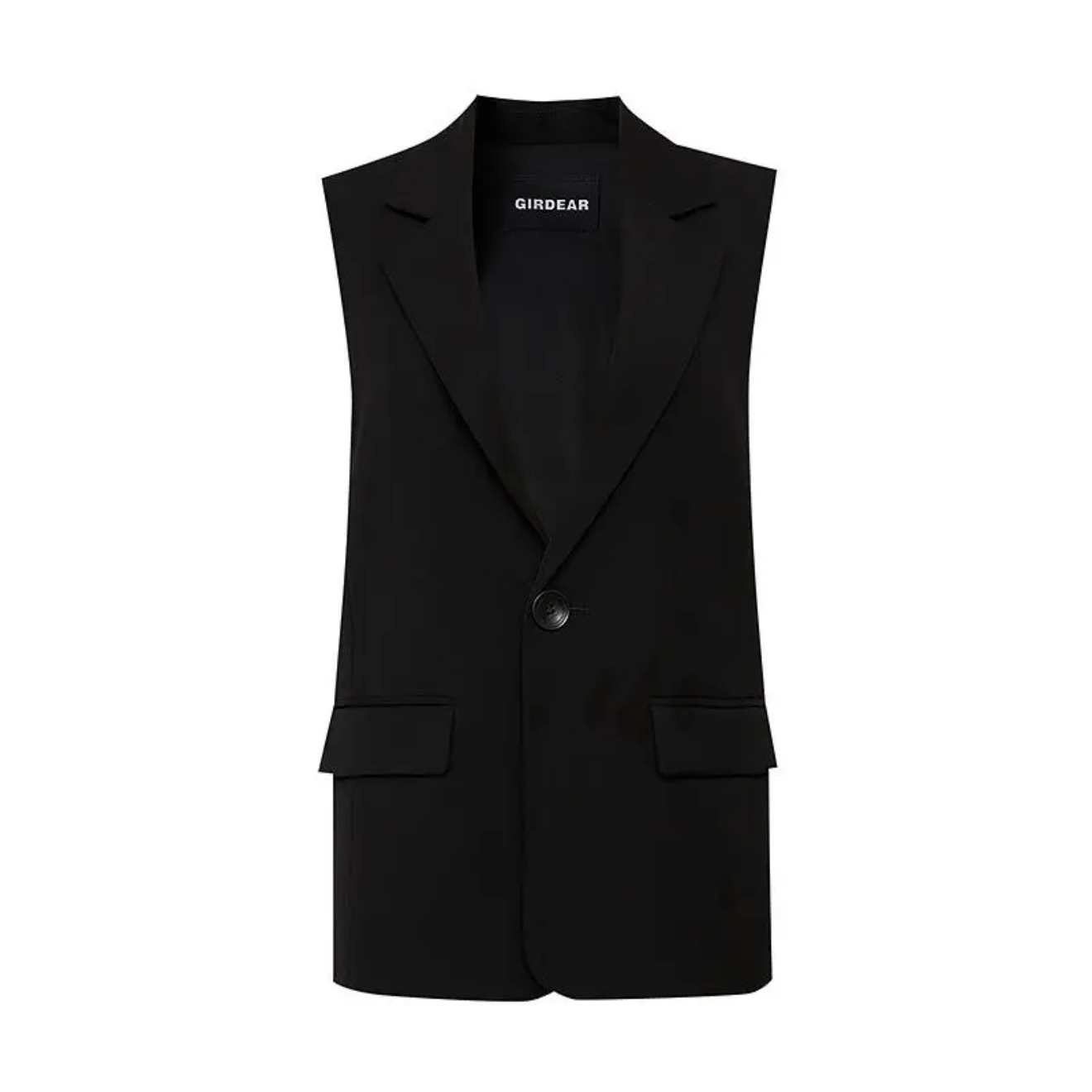 GIRDEAR/哥弟春秋极简轻奢休闲设计款V领时尚马甲上衣140055