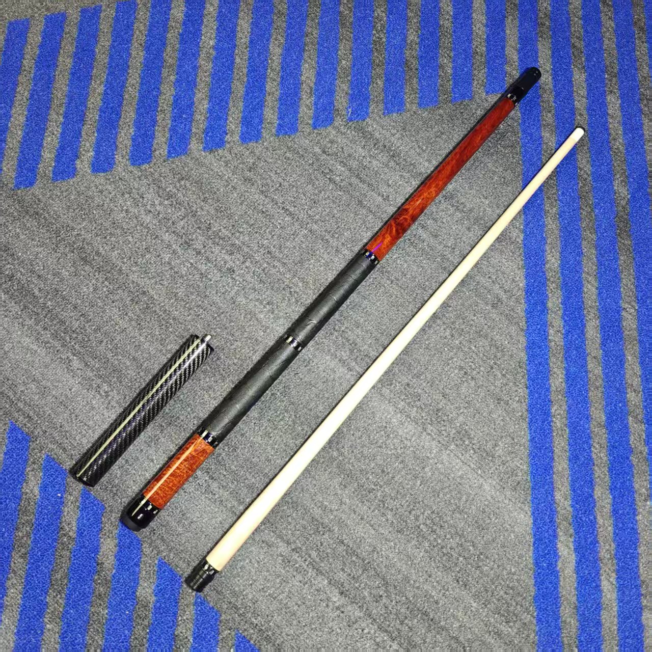 宋氏手工杆-素炎Coco皮把 分体款大头杆中式八球手工精选球杆