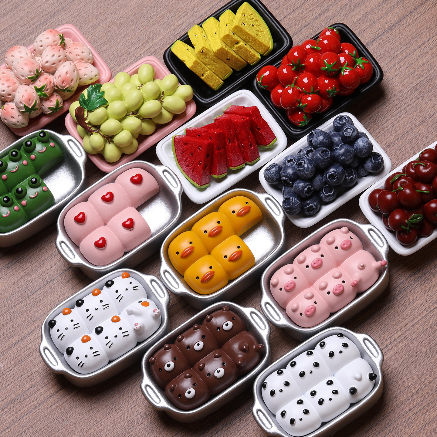 【自选款】冰箱贴兔鸭高货系列食玩树脂磁吸冰箱贴(满39元包邮)