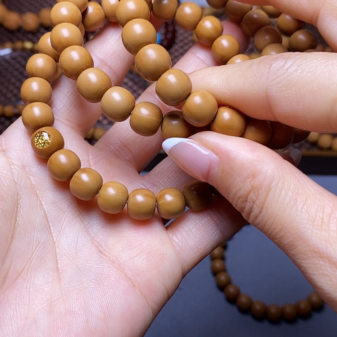 猴头核桃手串金标哑光全品