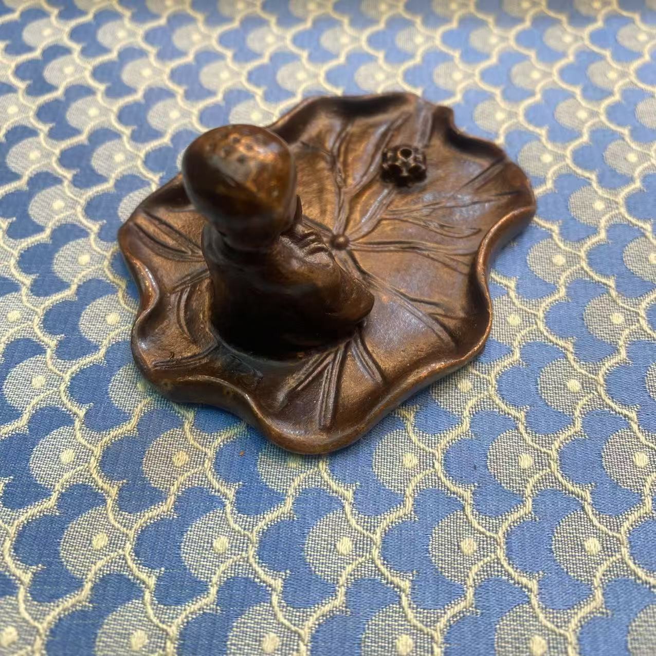 复古f摆件 瑶轩堂精选高端荷叶