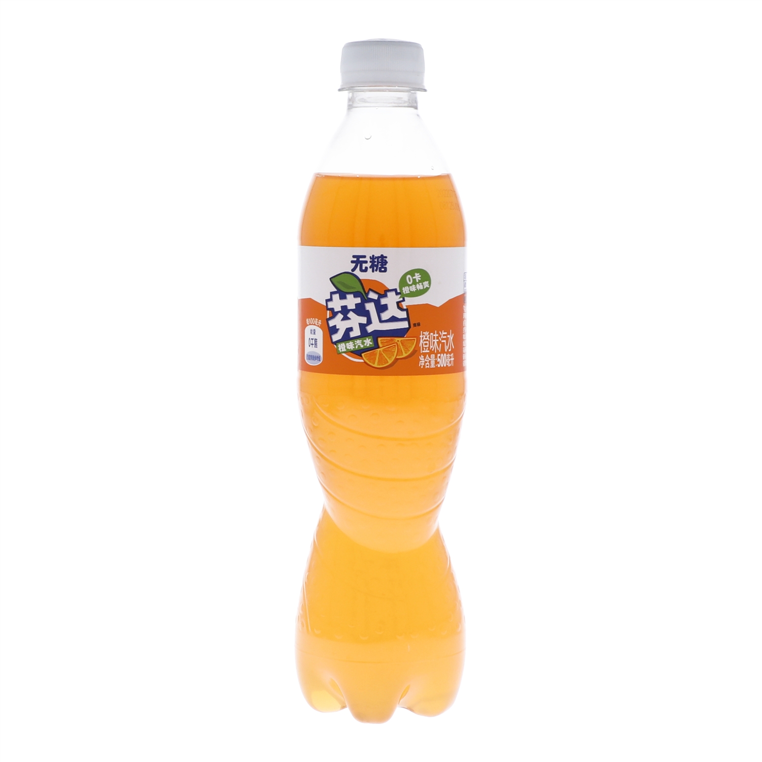 Fanta/芬达零卡汽水橙味 500ml
