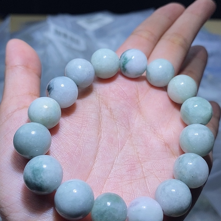 未镶嵌手串翡翠天然缅甸A货翡翠手串卡13.0