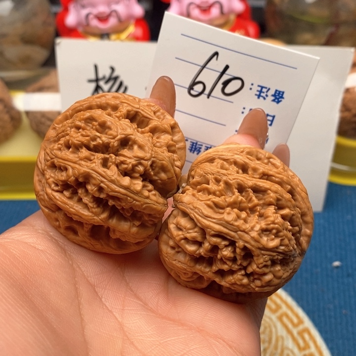 文玩核桃把件610号44平谷粗筋