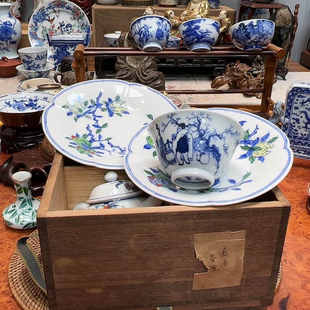 老***妈北峯套组，杯，碟子二片