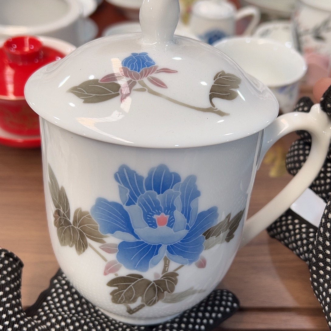 醴陵瓷直播供货基地手绘550毫升带礼盒