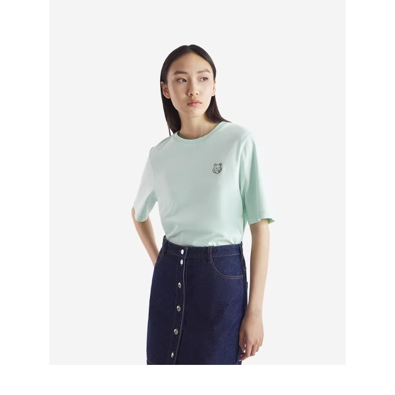 【折扣甄选】Maison Kitsune女款 大胆玩色狐狸休闲时尚圆领T恤