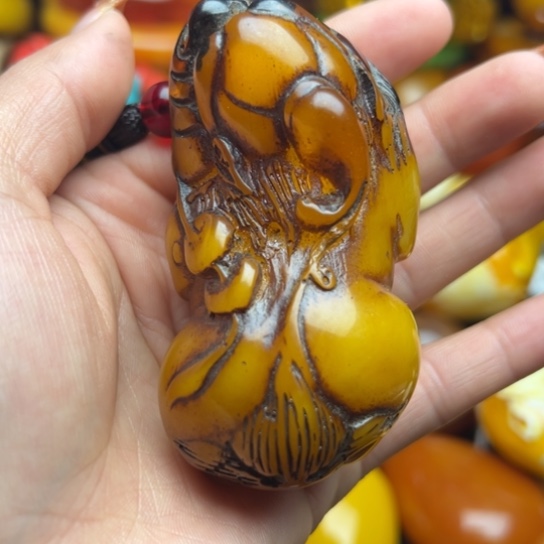 琥珀手串未镶嵌蜜蜡