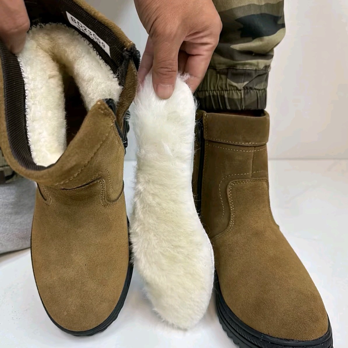 冬季翻毛小短靴（大一码拍）