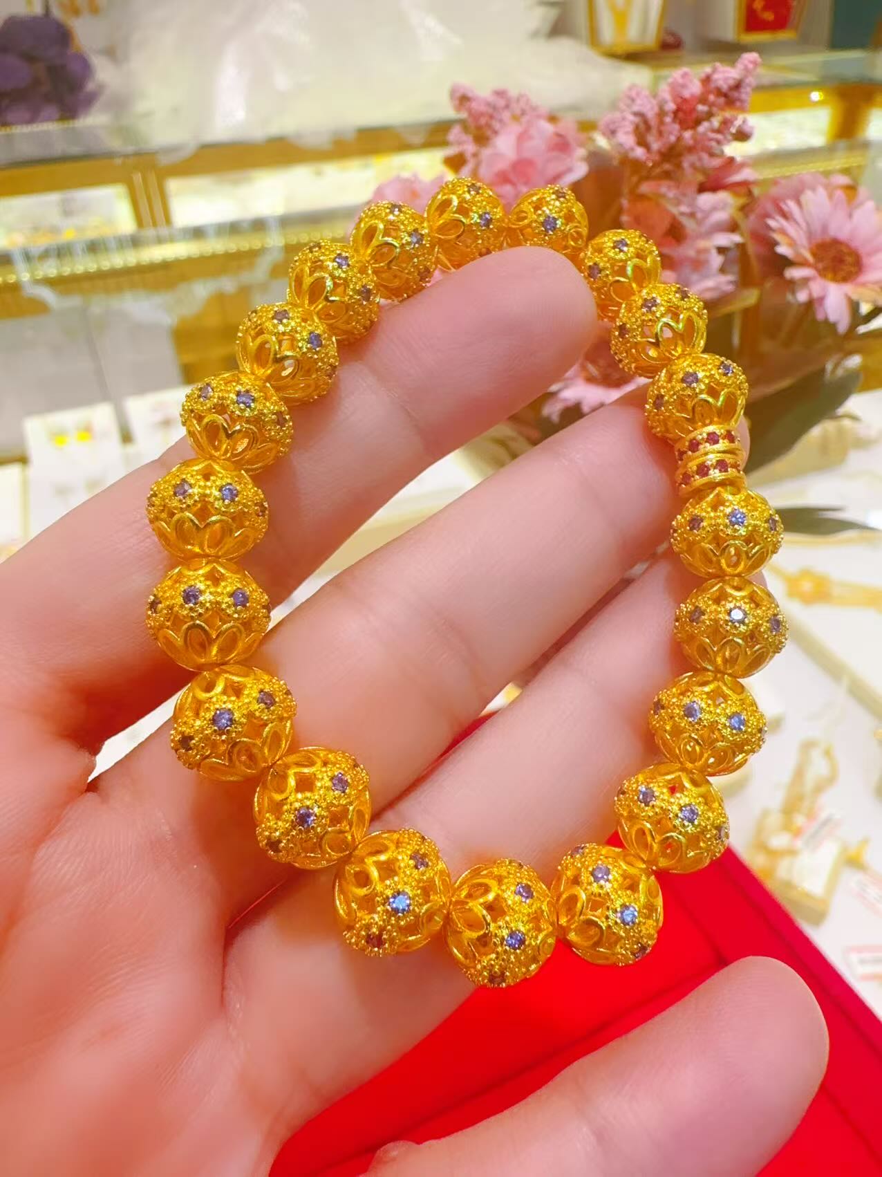 合金手链 0.28g 手链 سېھران قاپلىما ئالتۇنلىرى 彩色