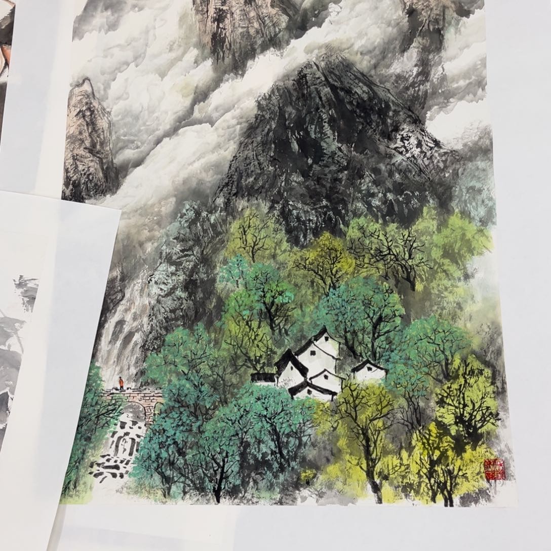 国画俩**爸绘画艺术作品展100.50