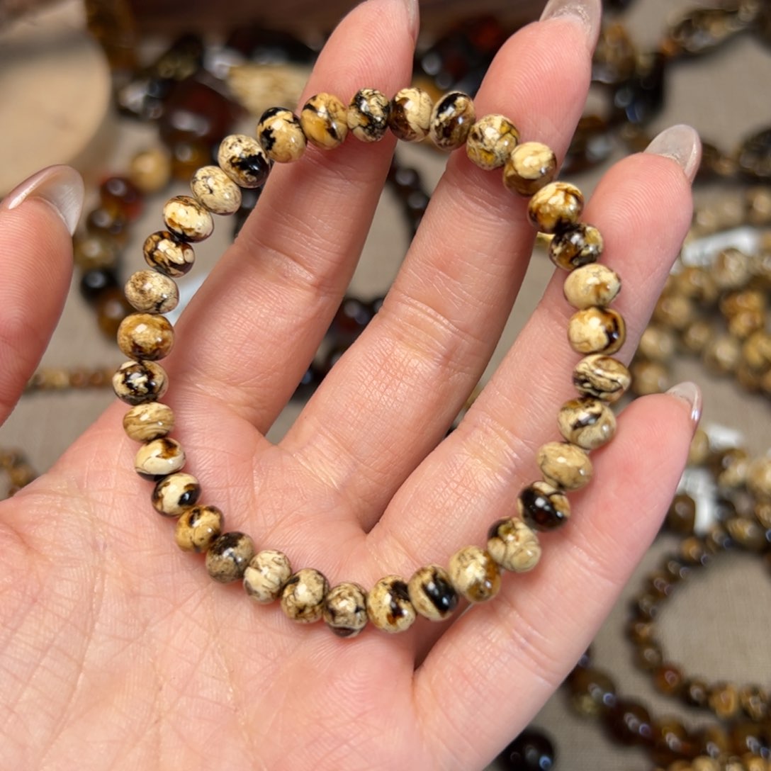 琥珀手链未镶嵌抚顺干白