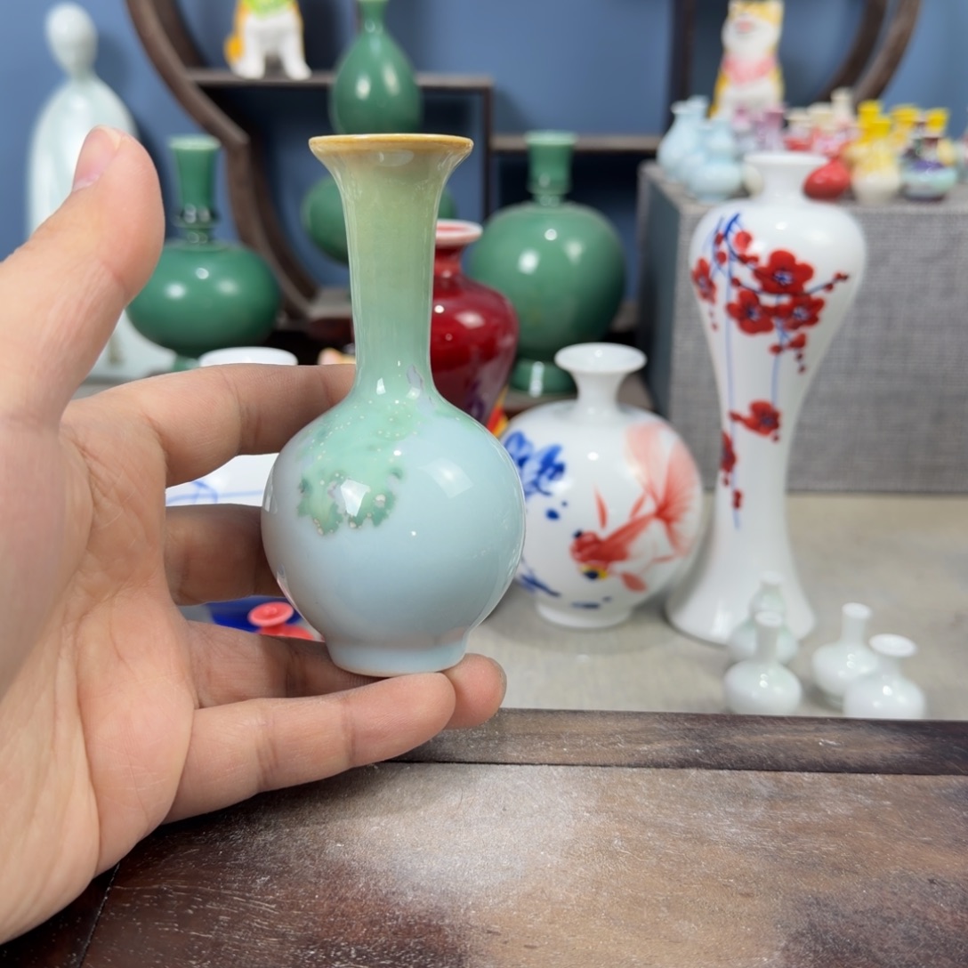 陶瓷手工小花器摆件