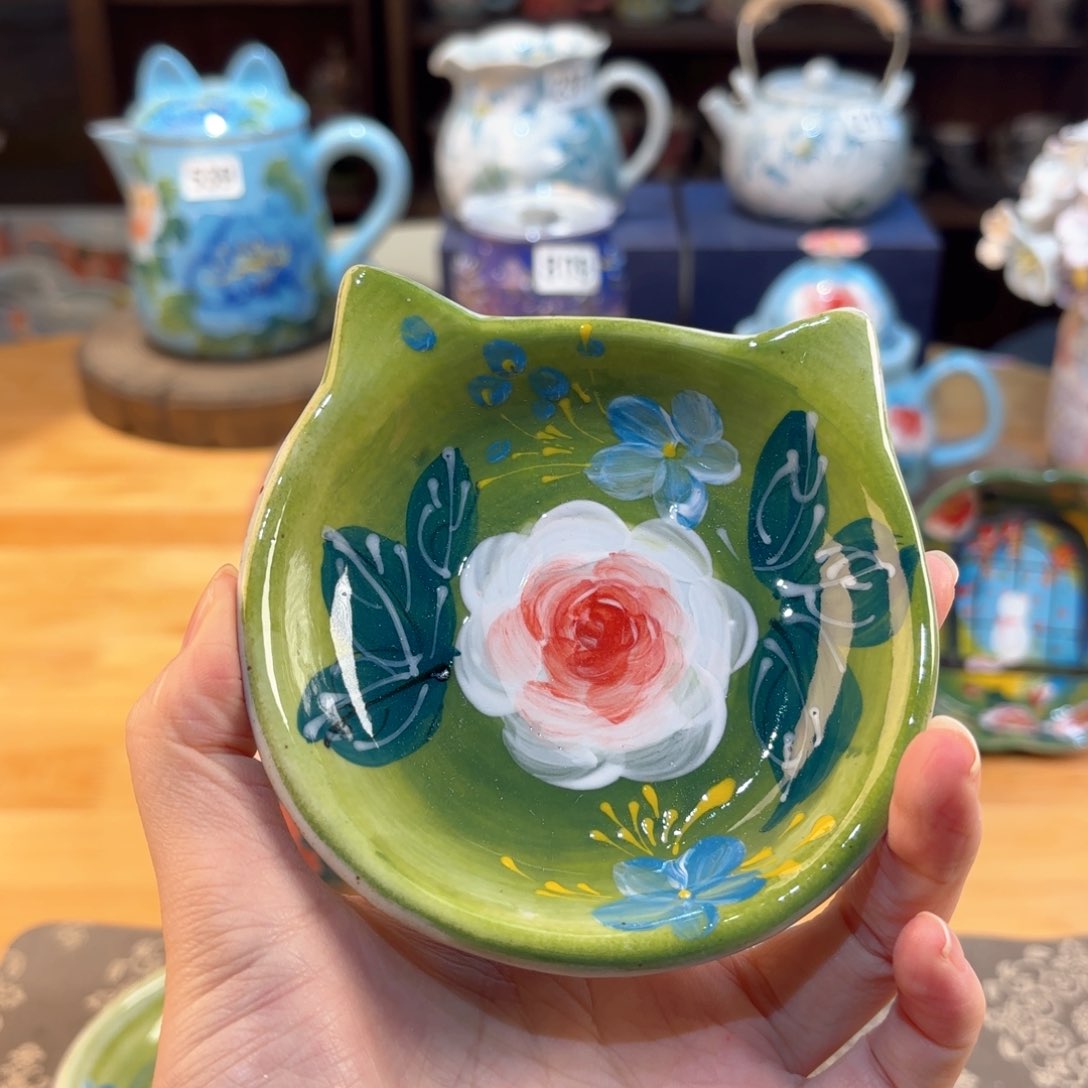 景德镇手绘高温釉下彩陶瓷茶具