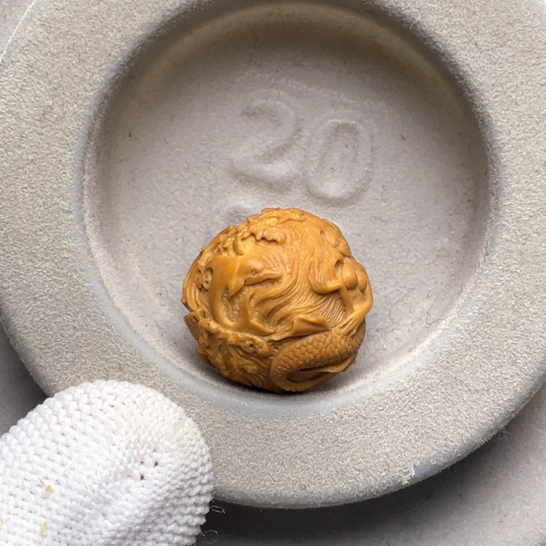 猴头核桃吊坠消*纯手工美人鱼 木子作品