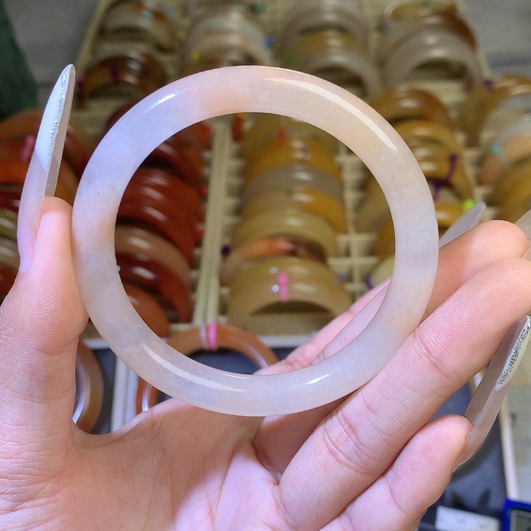 石英质玉（黄龙玉）未镶嵌手镯