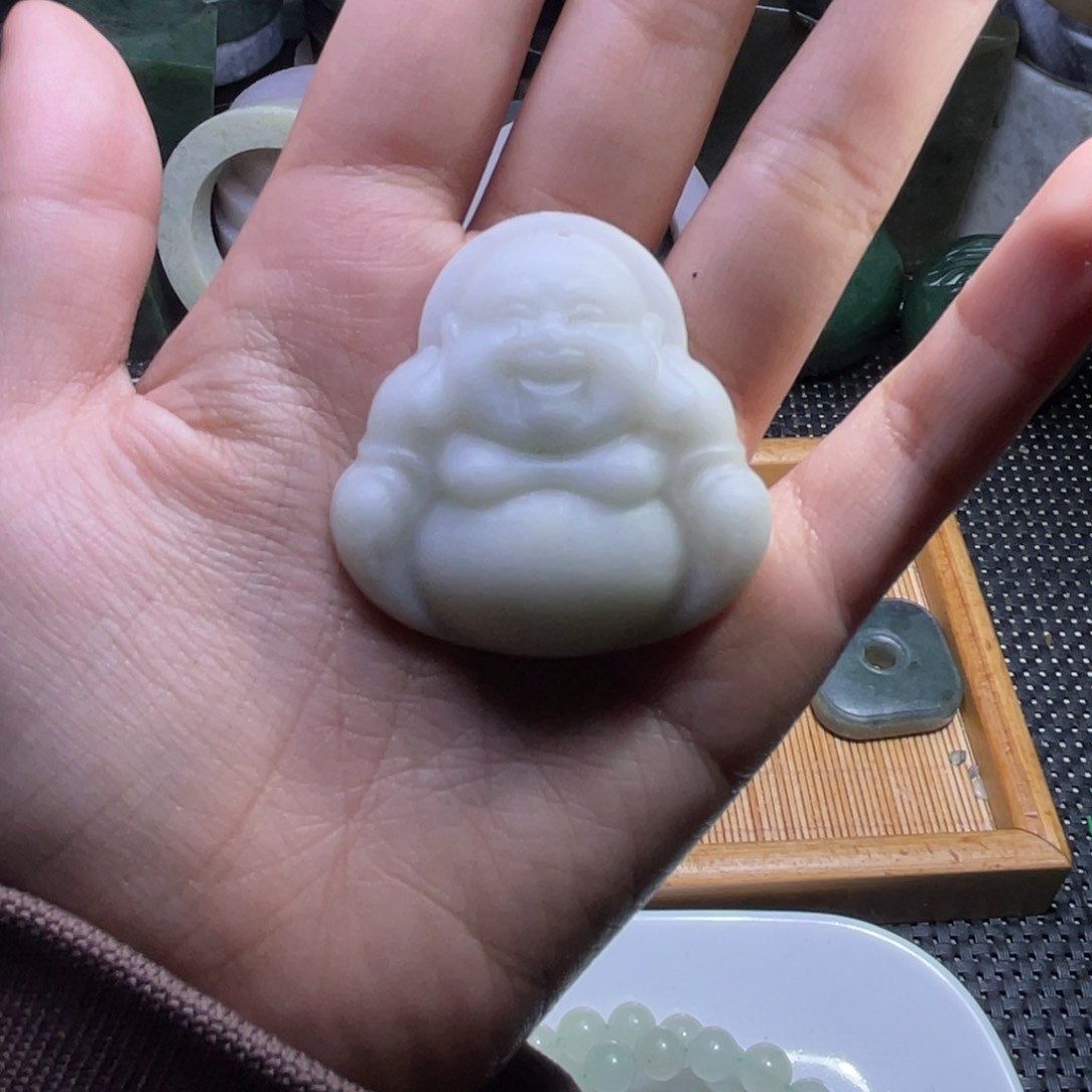 未镶嵌和田玉珠宝半成品我****神