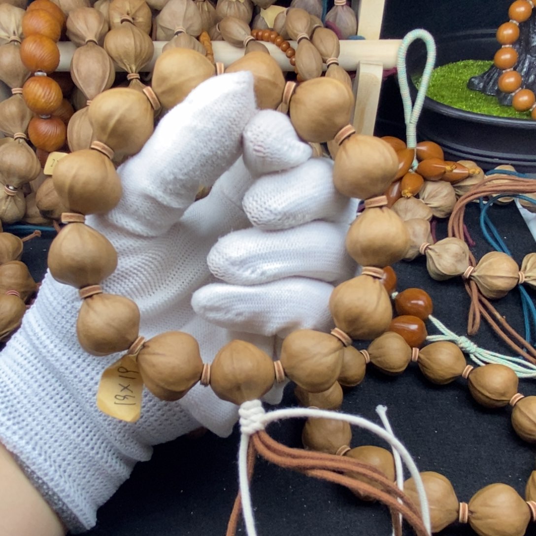 橄榄核手串/手链1919三花大蒜头13颗