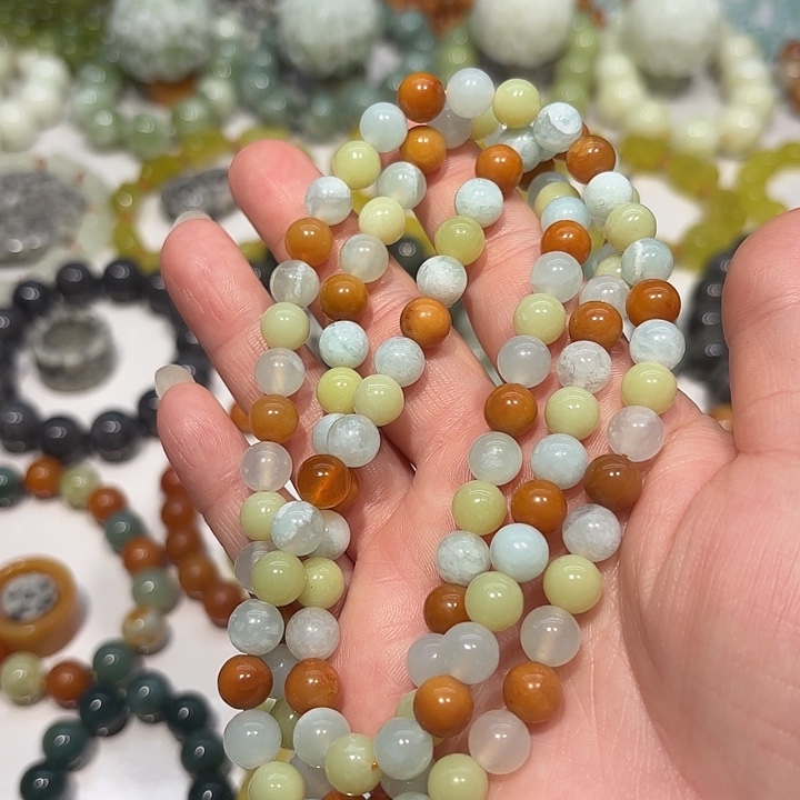 蛇纹石玉未镶嵌手串