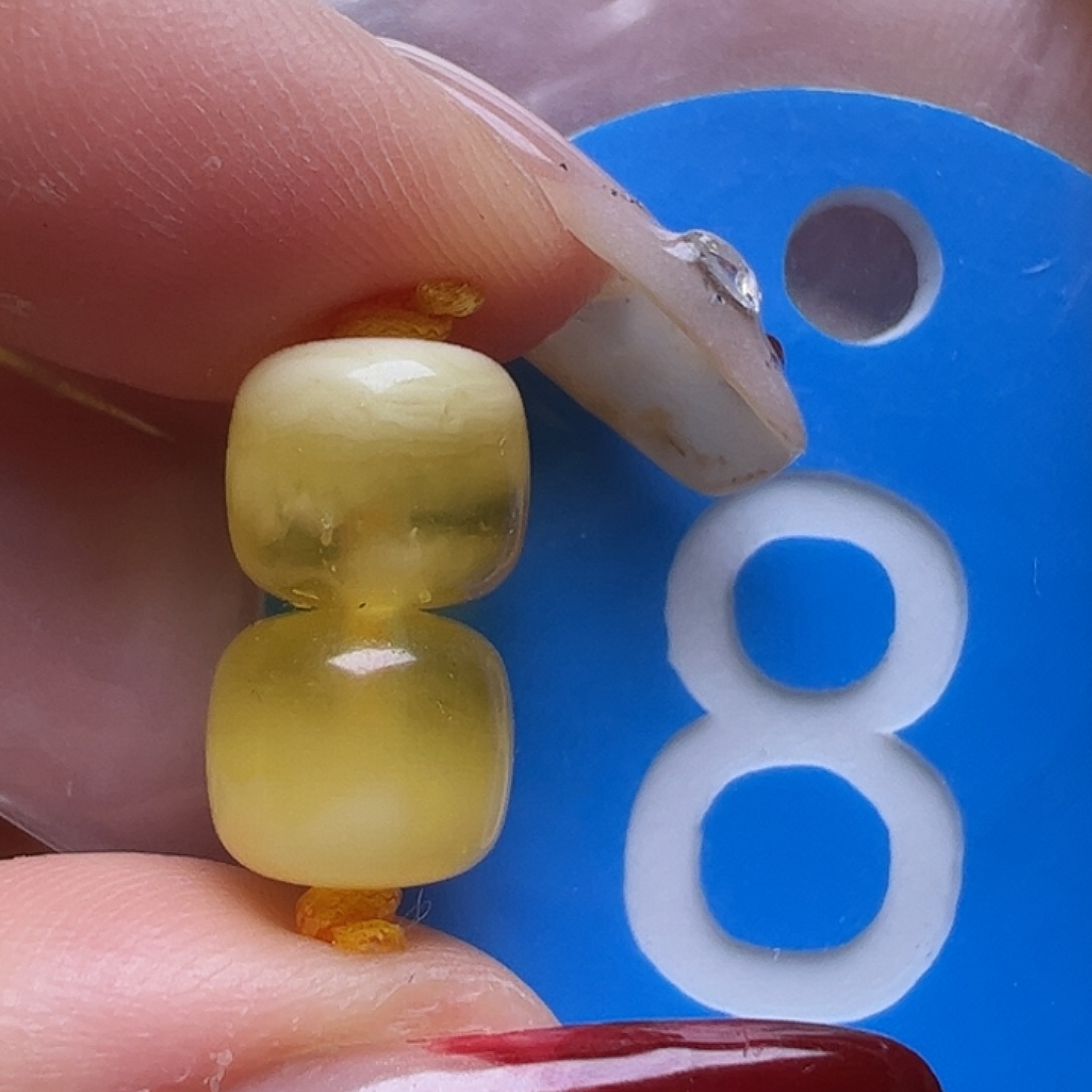 蜜蜡未镶嵌珠宝奇石微瑕8mm老型