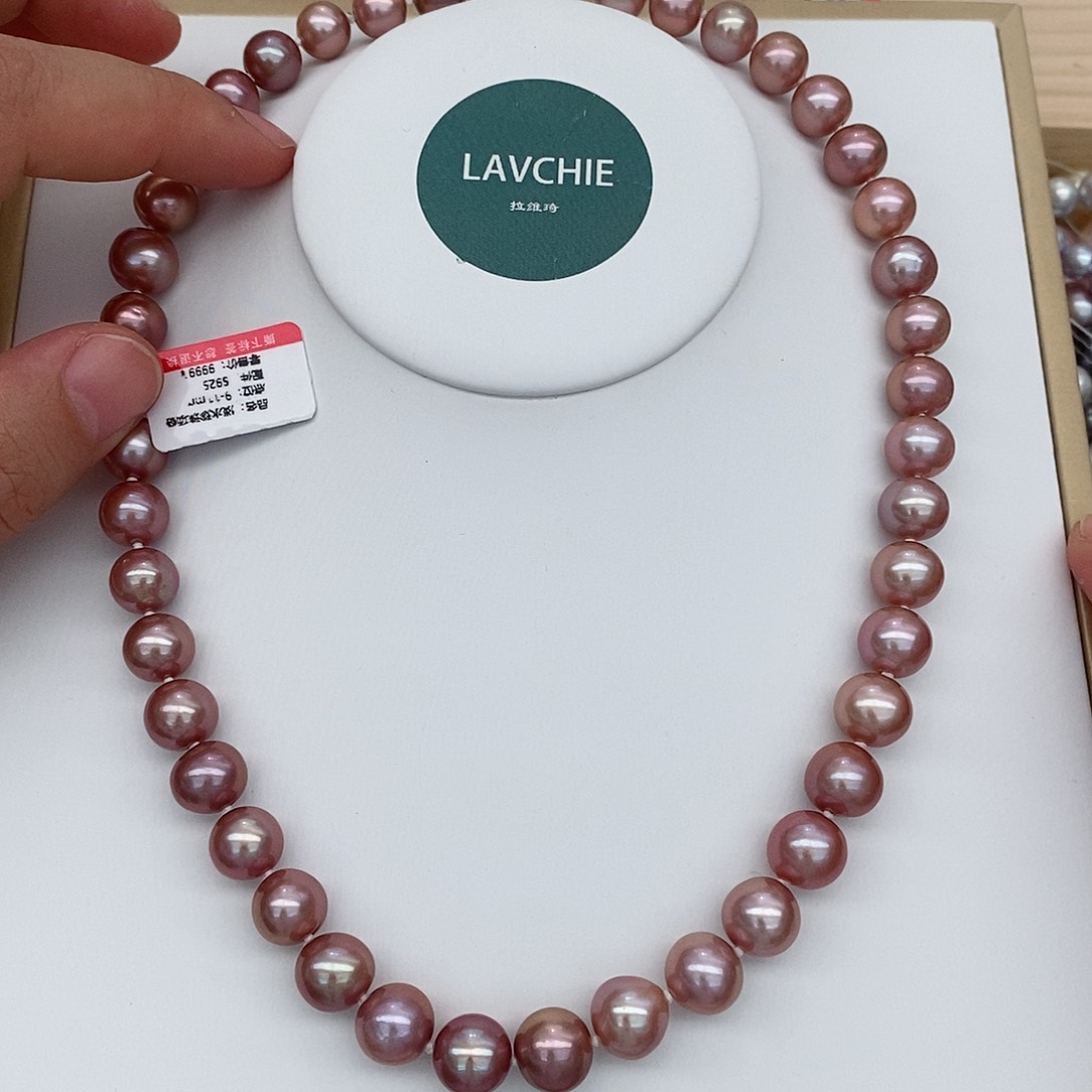 淡水珍珠颈饰银S925镶嵌