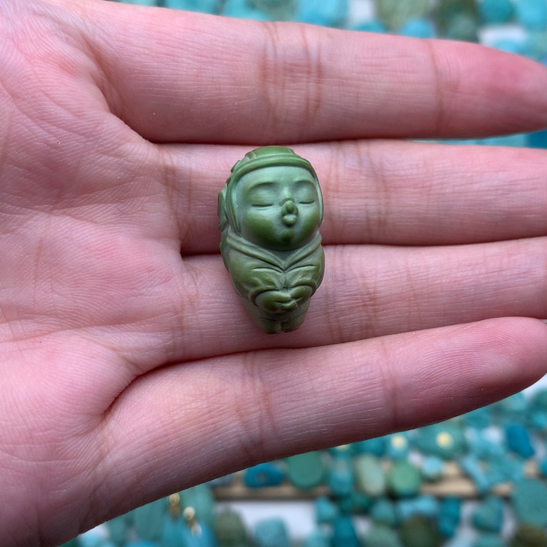 未镶嵌绿松石珠宝奇石