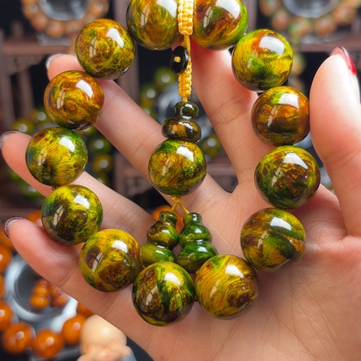 琥珀木1.8小绿油水墨丹青