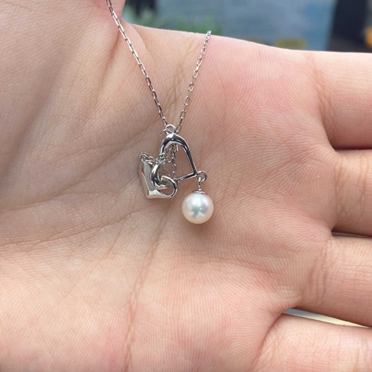 【闪购商品】颈饰银S925镶嵌淡水珍珠