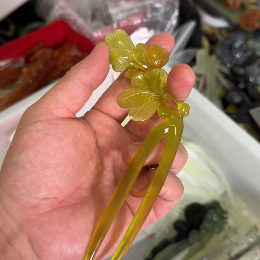 岫玉发饰未镶嵌明君玉簪贼拉好看