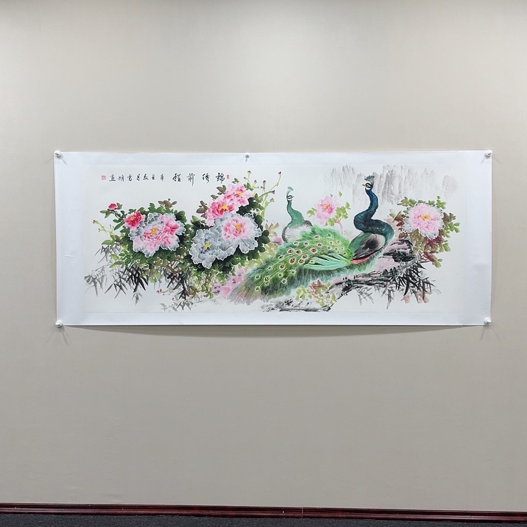 国画精品纯手绘12平尺