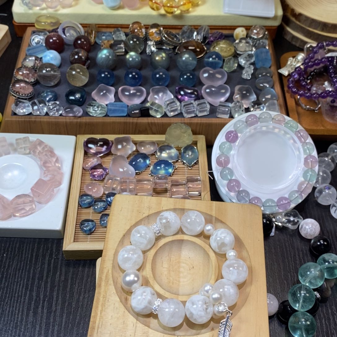 水晶手链银S925镶嵌谢**主