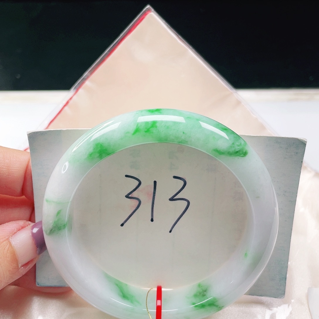 翡翠未镶嵌手镯缅甸翡翠59